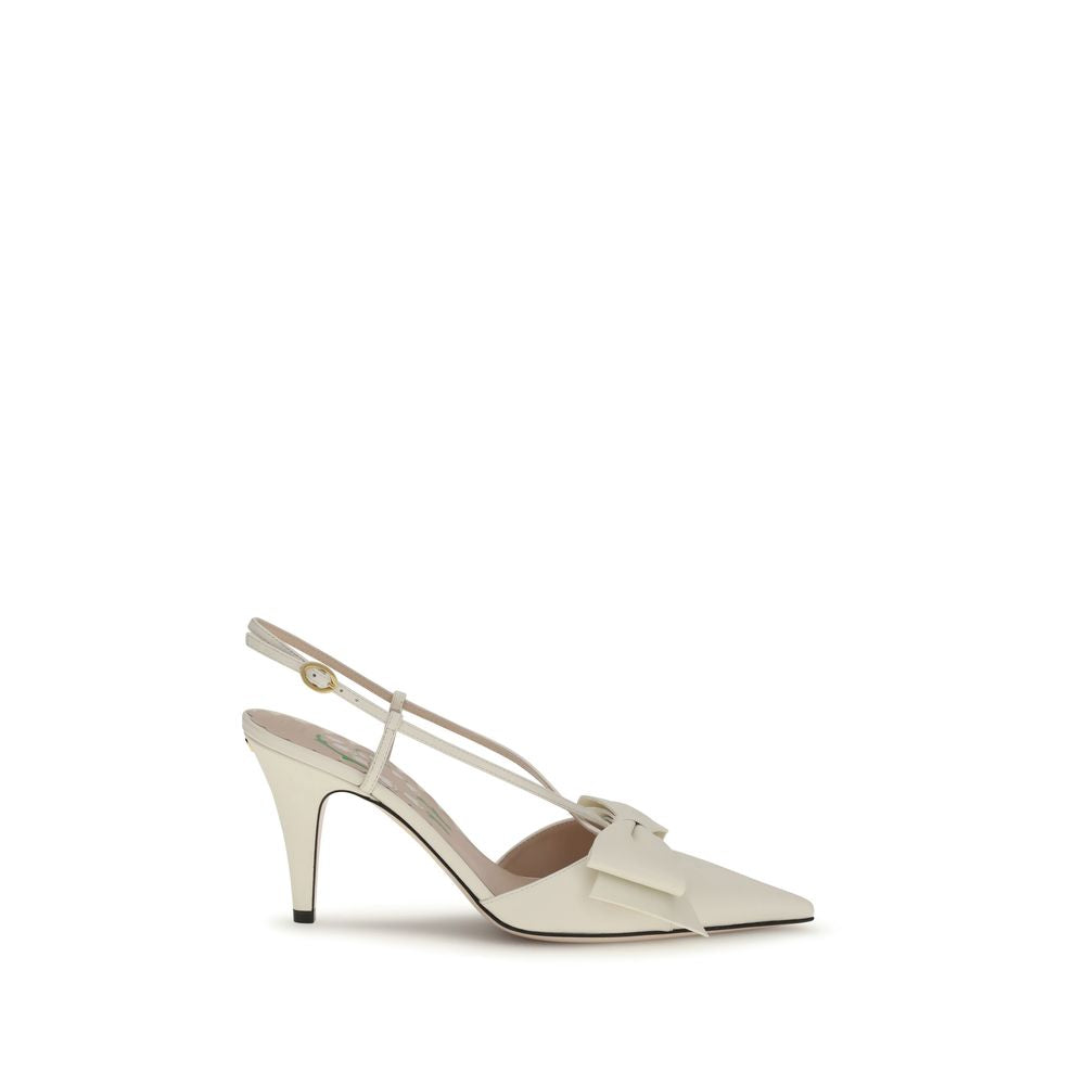 Beige Goatskin Pumps