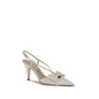 Beige Goatskin Pumps
