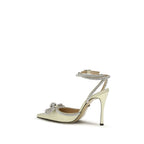Bicolor Silk High Heel Pumps
