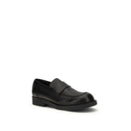 Black Calf Leather Bos Taurus Slip-On Loafers