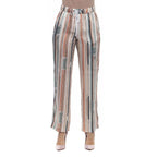 Multicolor Viscose Casual Pants