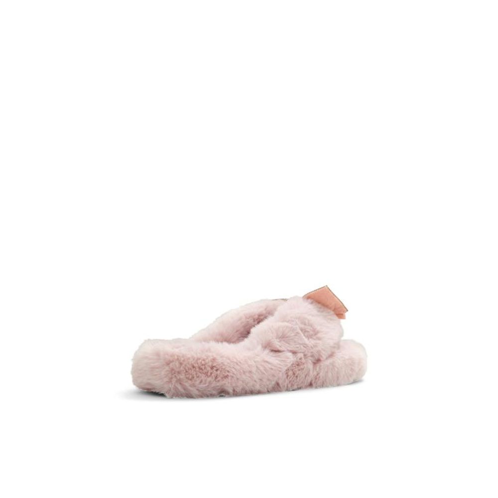 Pink Polyester Slippers