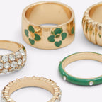 Green Elastane Ring