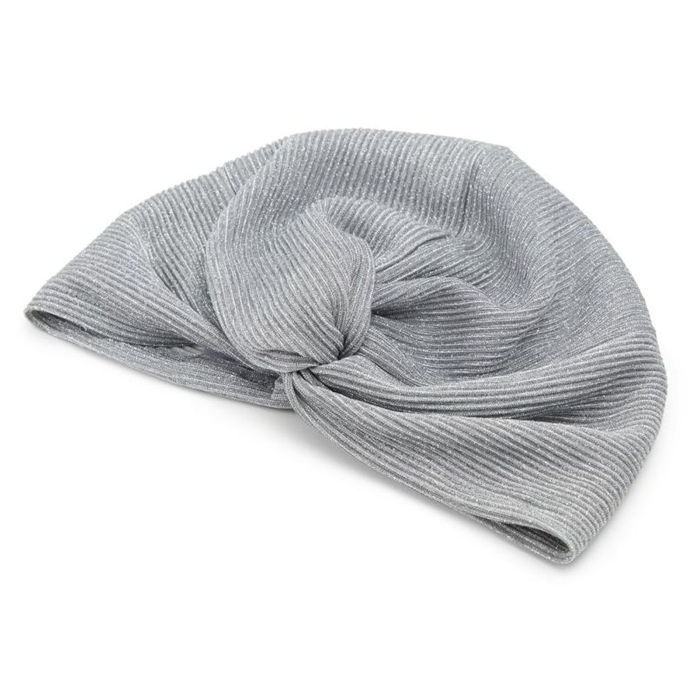 Silver Polyester Hat