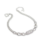 Silver Elastane Necklace