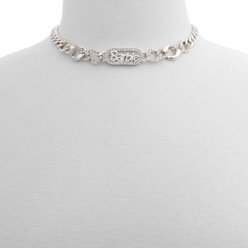 Silver Elastane Necklace