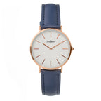 Blue Leather Dress Watch