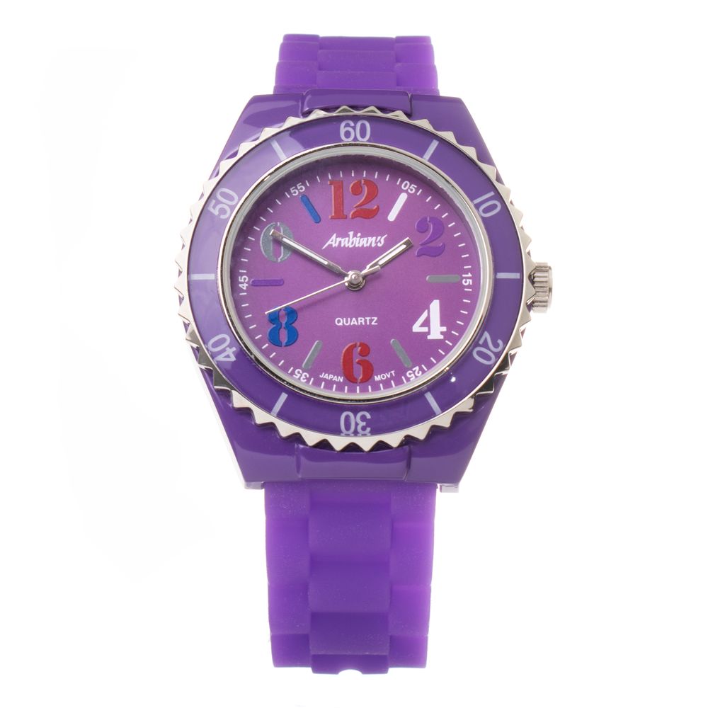 Purple Synthetic Sport Watch