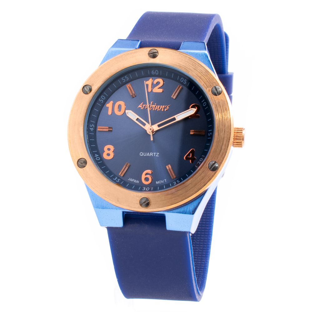 Blue Rubber Bracelet Watch