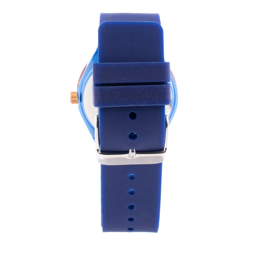 Blue Rubber Bracelet Watch