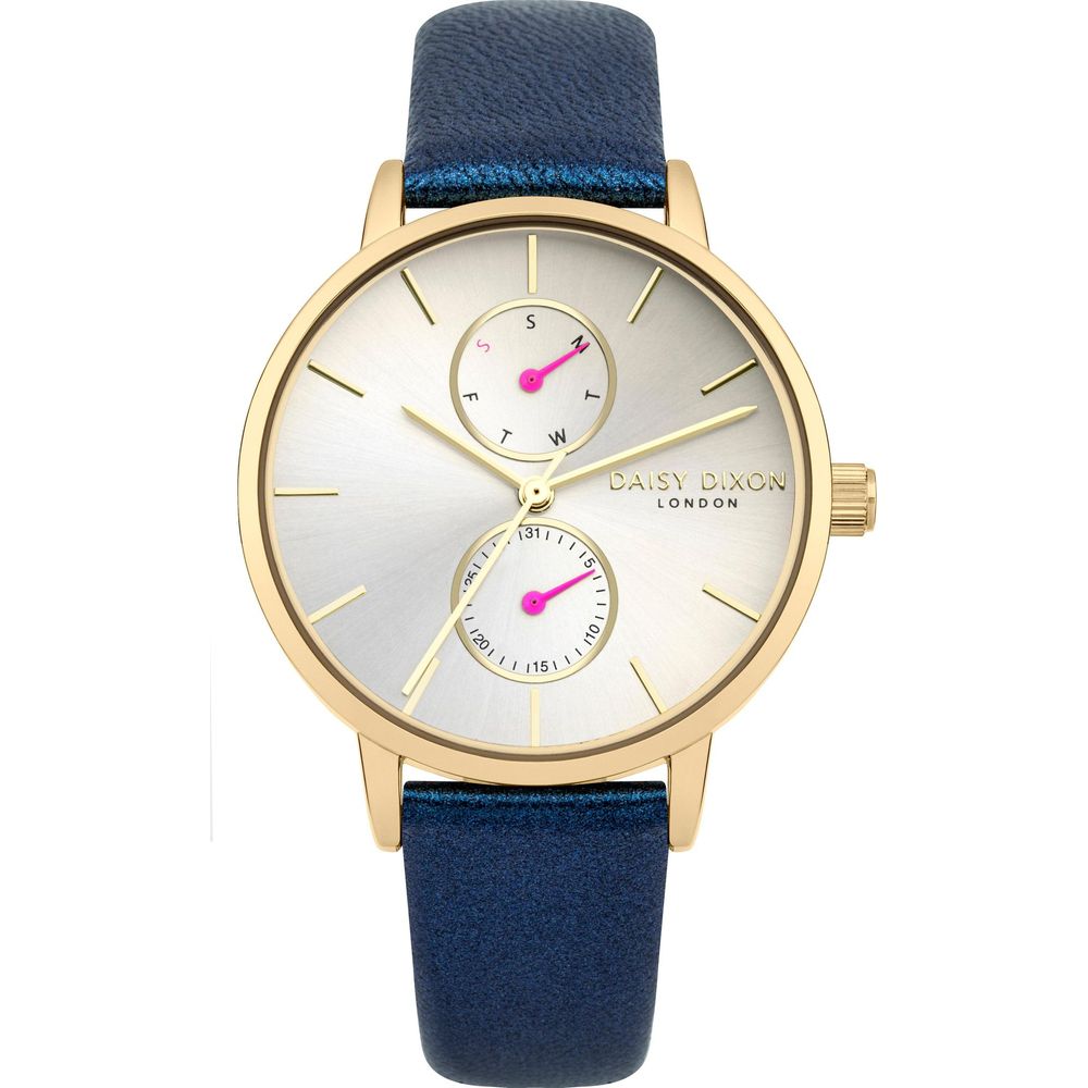 Blue Leather Dress Watch