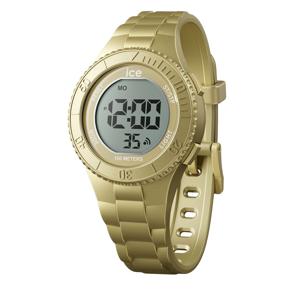 Gold Synthetic Digital Watch