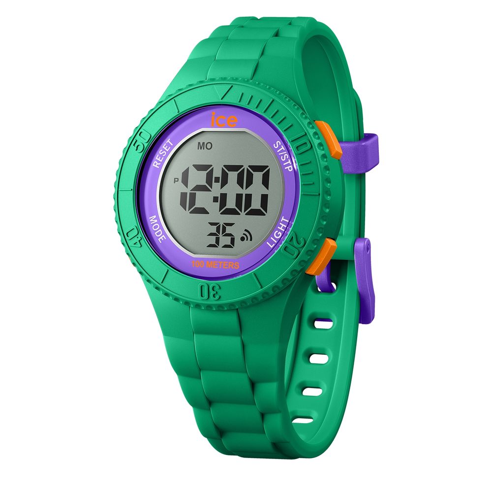 Bicolor Synthetic Digital Watch