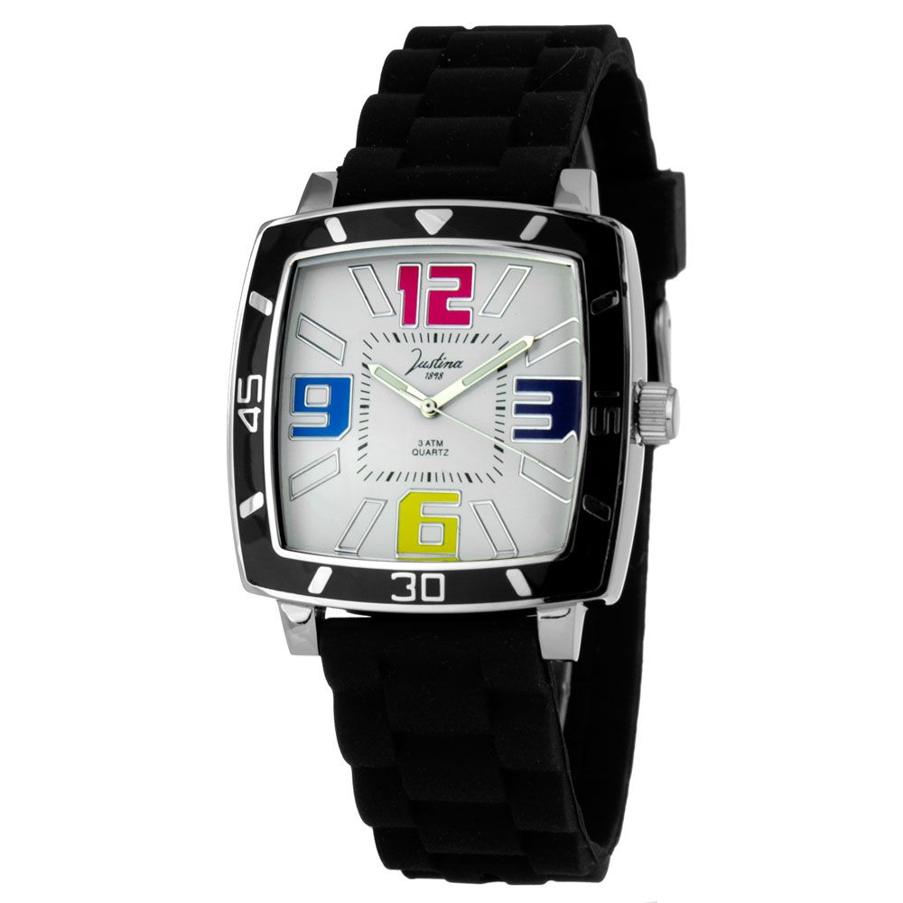 Black Rubber Sport Watch
