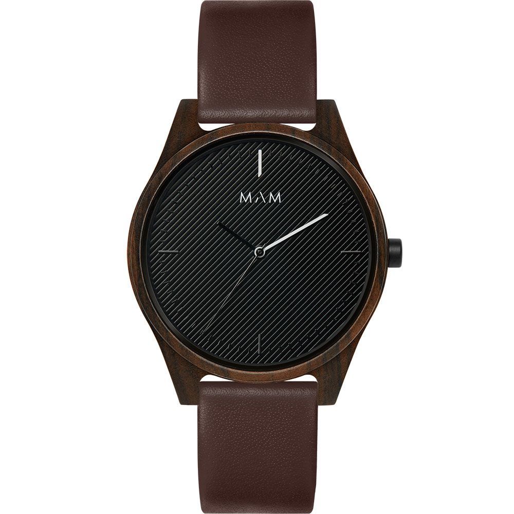 Brown Leather Dress Watch