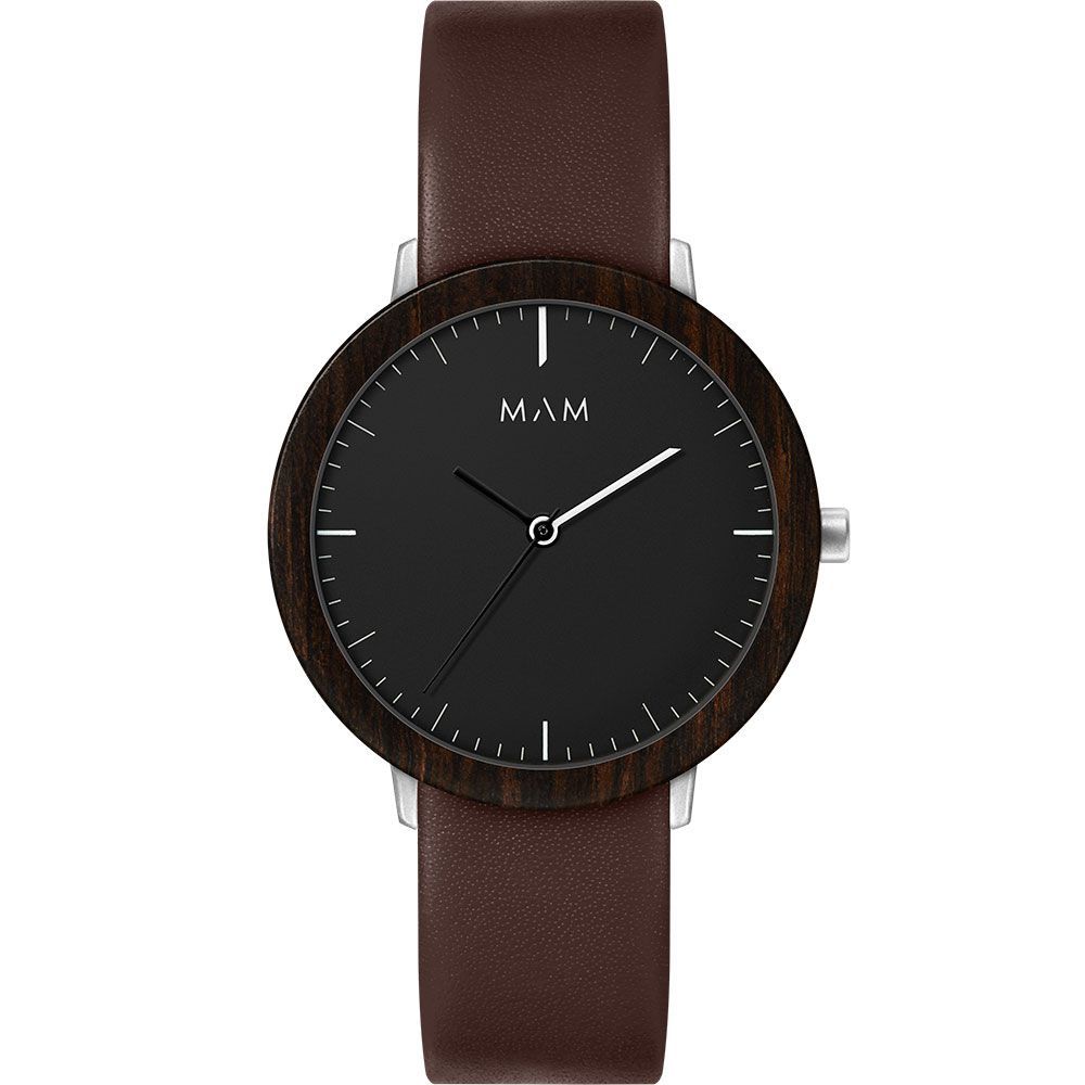 Brown Leather Dress Watch