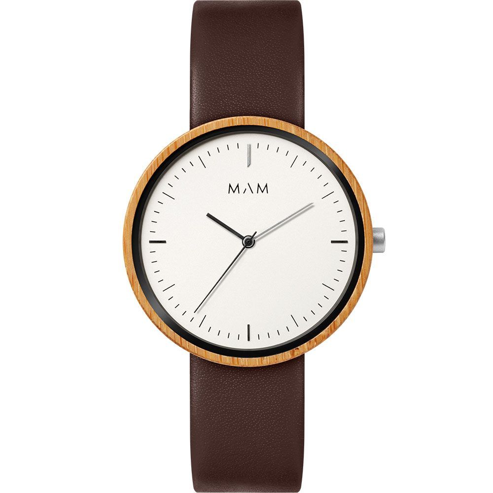 Brown Leather Dress Watch