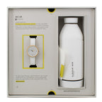 White Leather Dress Watch