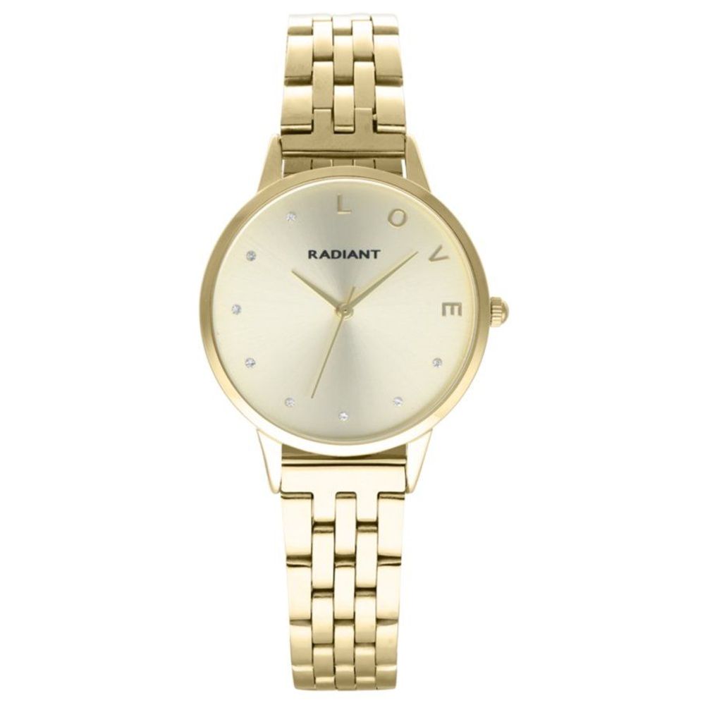 Gold Stainless Steel Dress Watch
