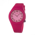 Pink Synthetic Bracelet Watch
