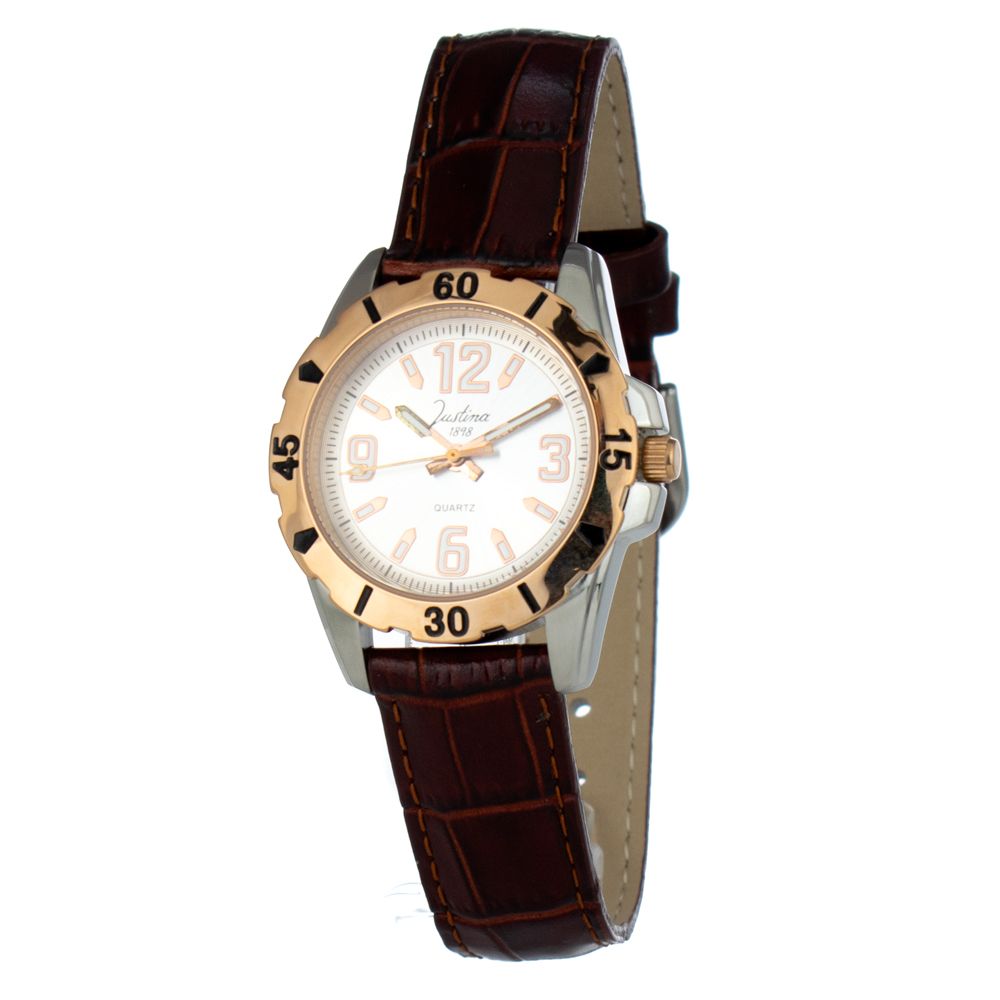 Brown Leather Dress Watch