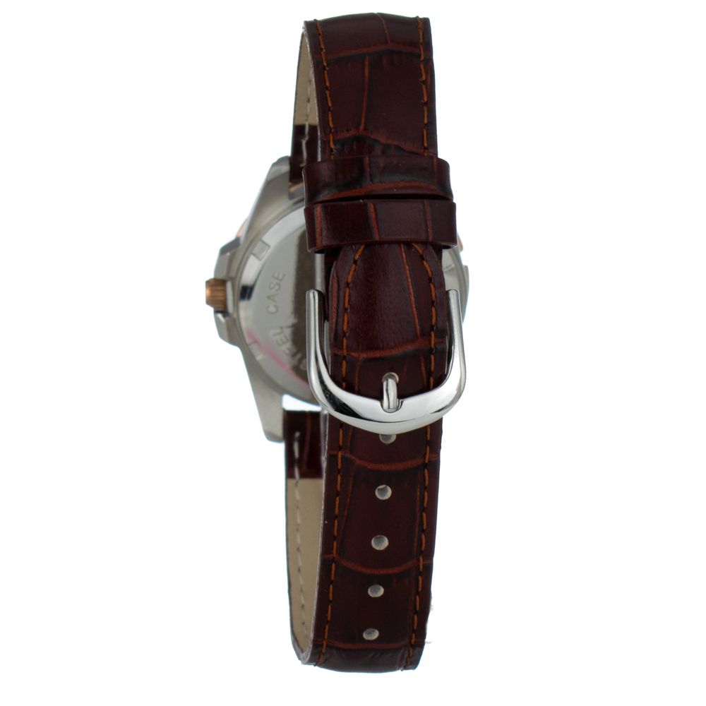 Brown Leather Dress Watch