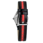 Black Leather Sport Watch