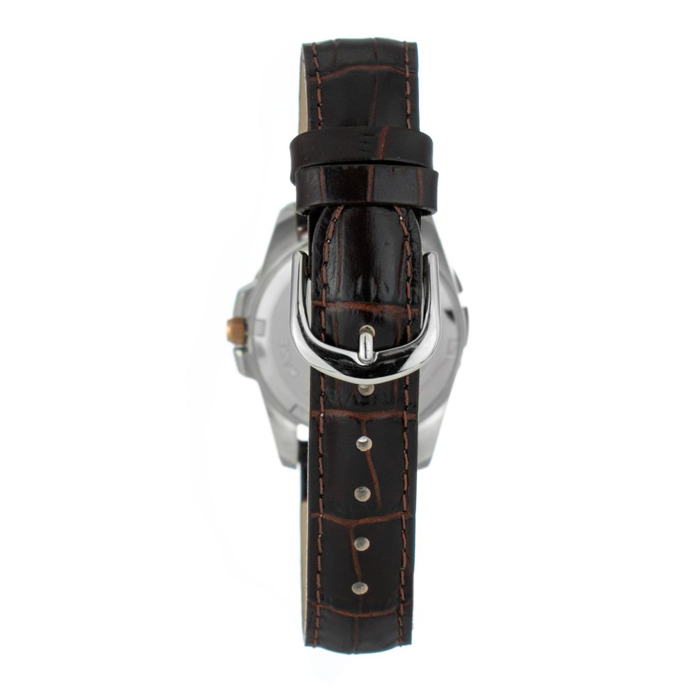 Brown Leather Dress Watch