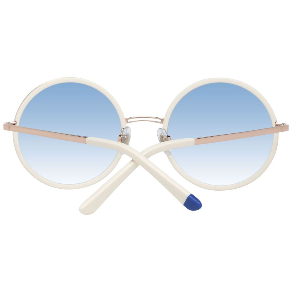 Beige Metal Sunglasses