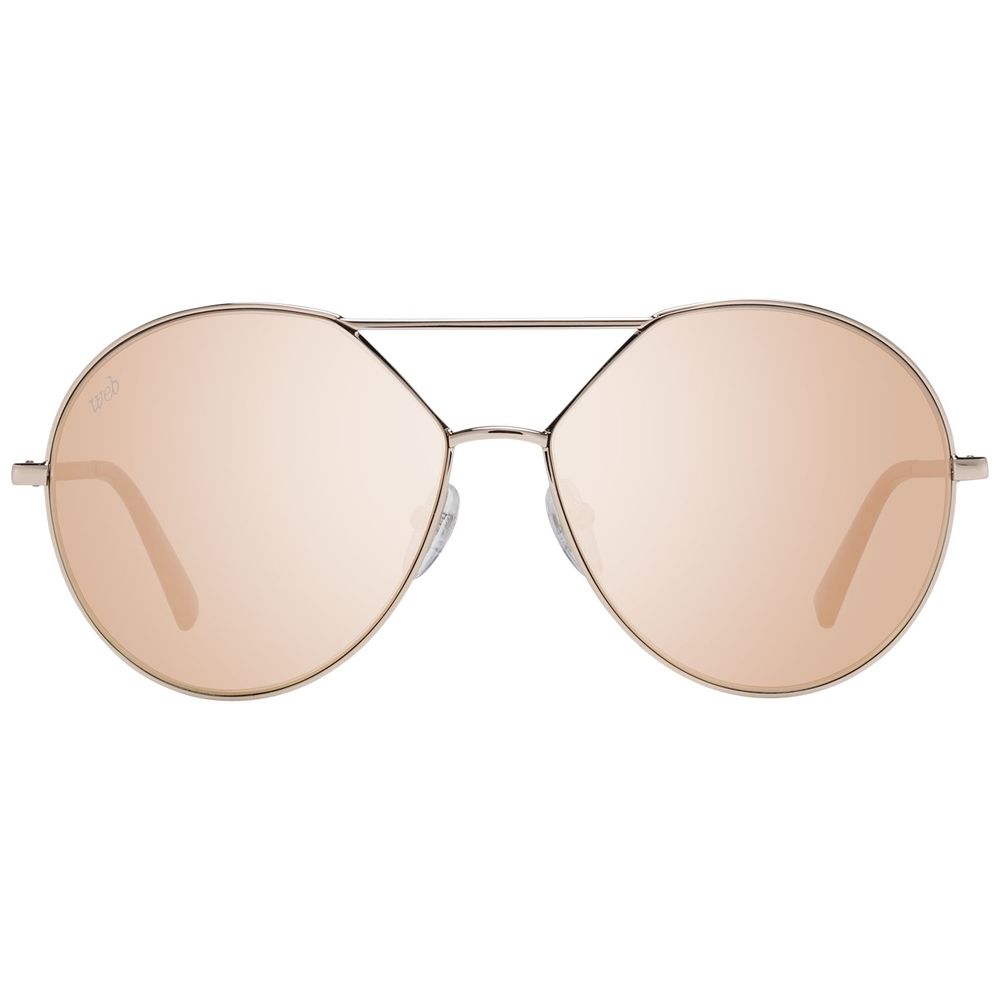 Rose Gold Metal Sunglasses