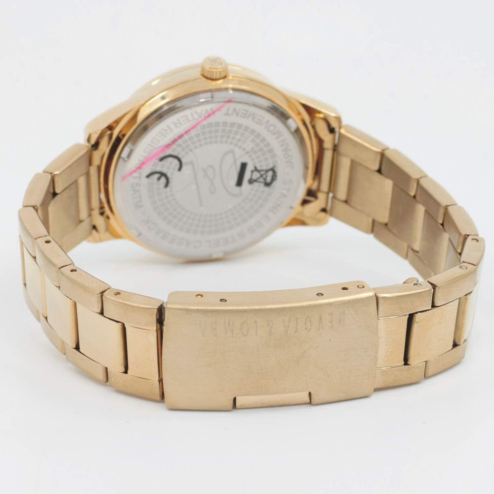 Gold Stainless Steel Dress Watch