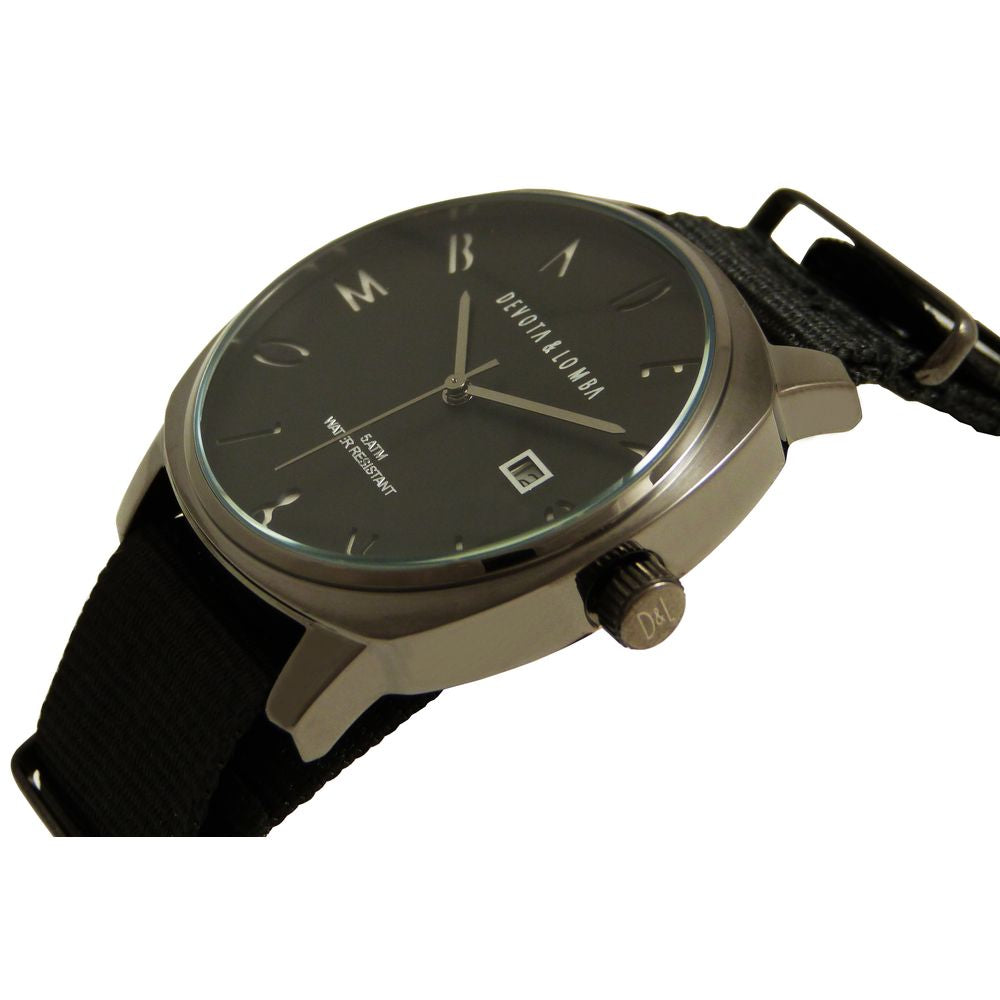 Black Nylon Dress Watch