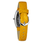 Orange Leather Dress Watch