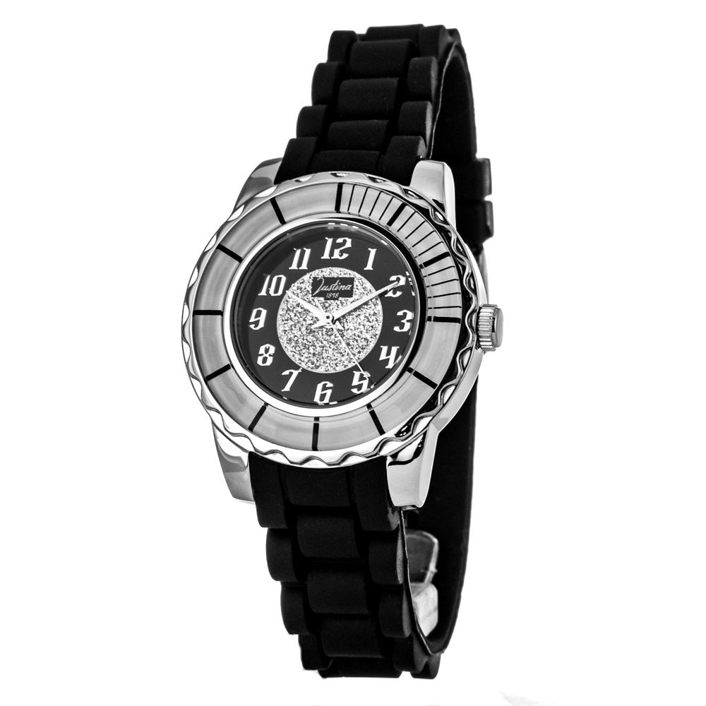 Black Rubber Bracelet Watch