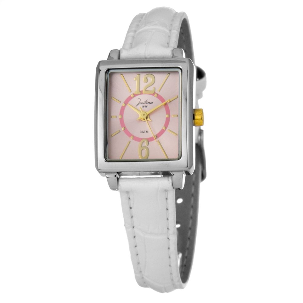 Multicolor Leather Dress Watch