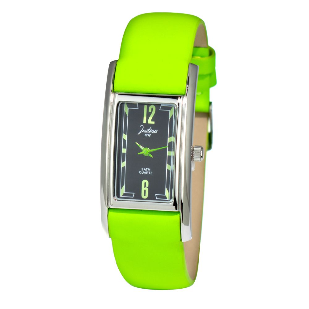 Bicolor Leather Dress Watch