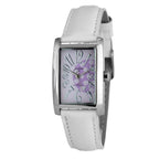 White Leather Dress Watch