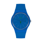 Blue Plastic Dress Watch