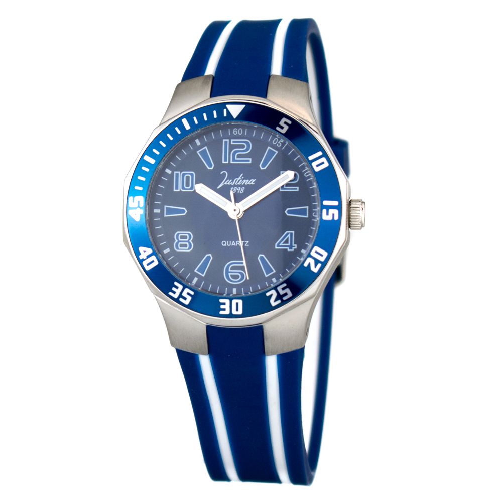 Bicolor Rubber Sport Watch