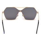 Rose Gold Metal Sunglasses