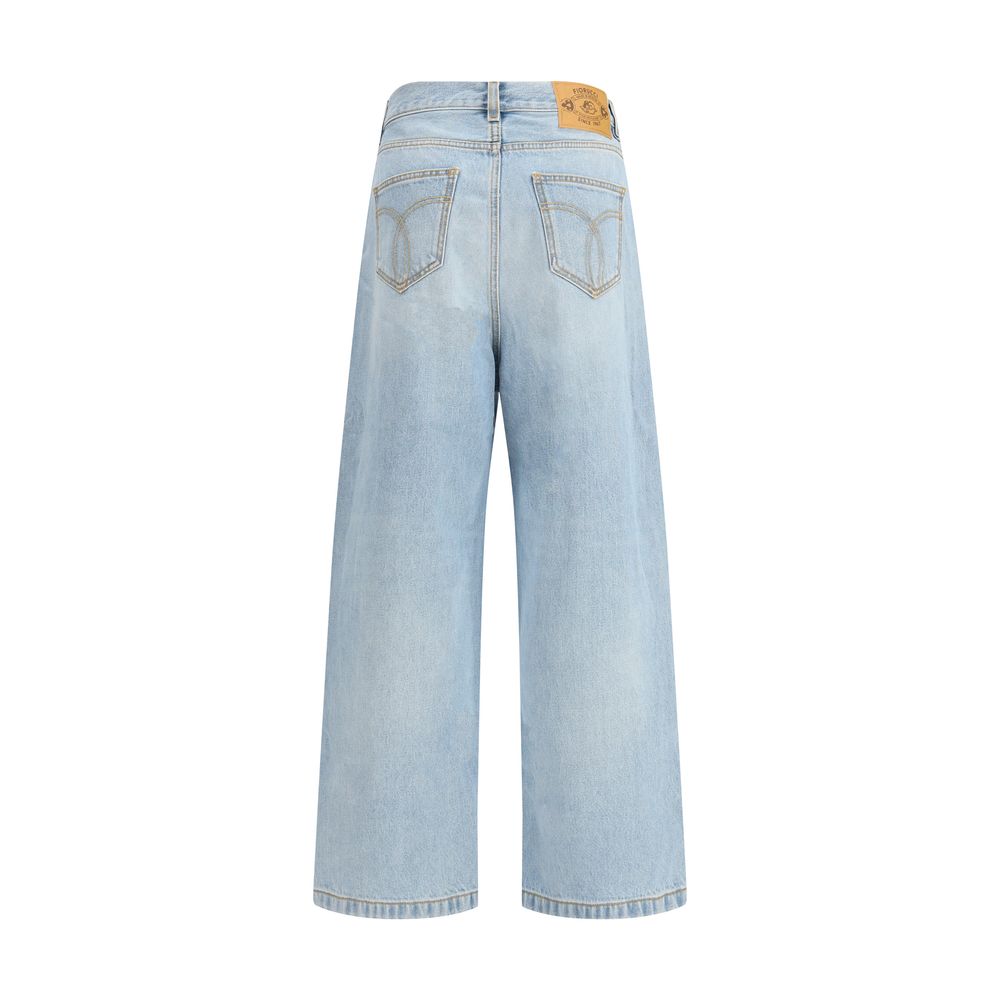 Blue Cotton Jeans Denim