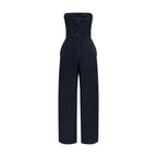 Blue Cotton Jumpsuit