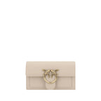 Beige Calf Leather Bos Taurus Shoulder Bag