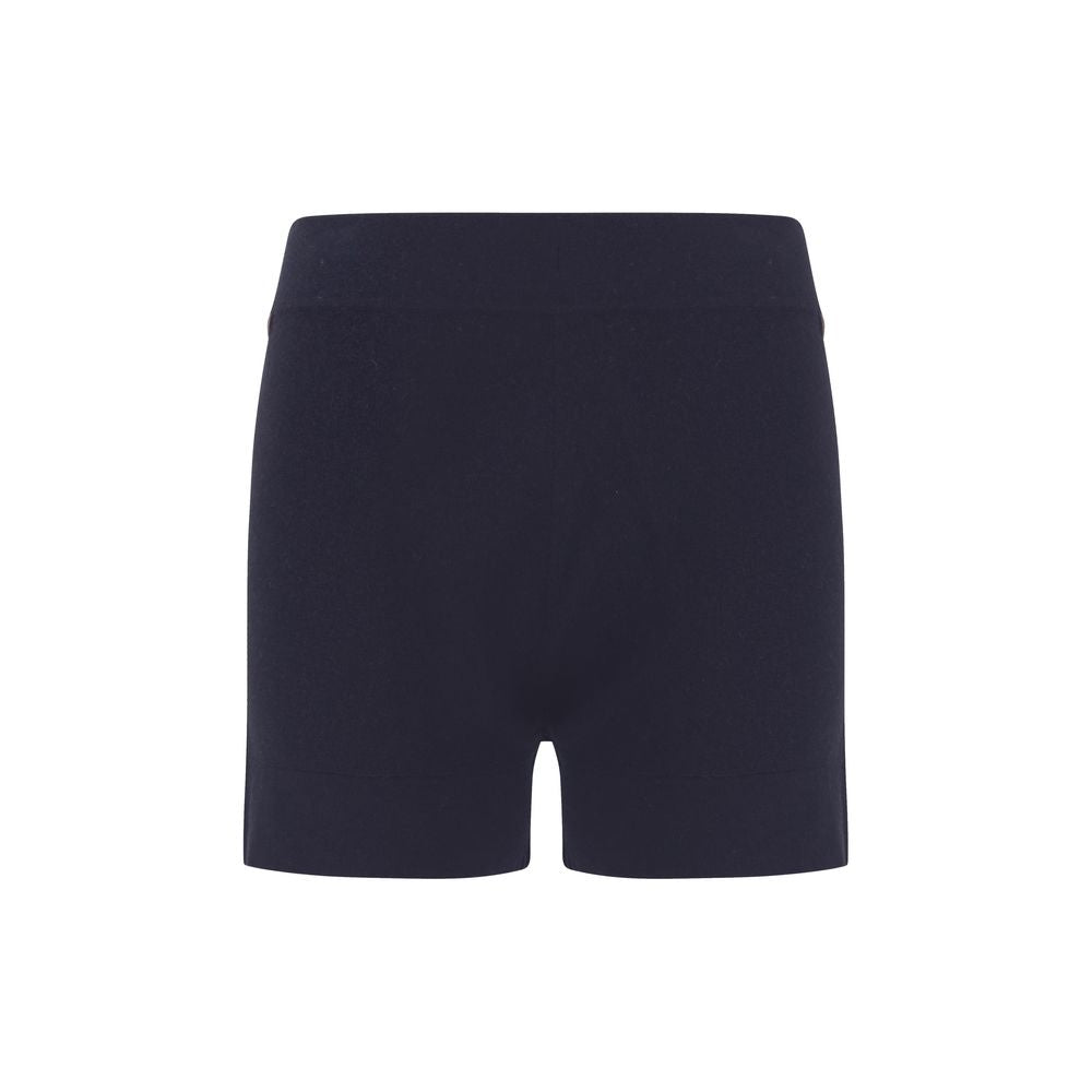 Blue Cotton Bermuda Shorts