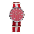 Bicolor Textile Dress Watch