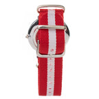Bicolor Textile Dress Watch