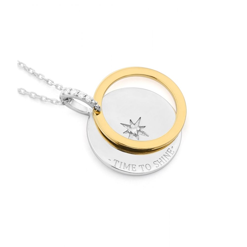 Gray Silver Necklace