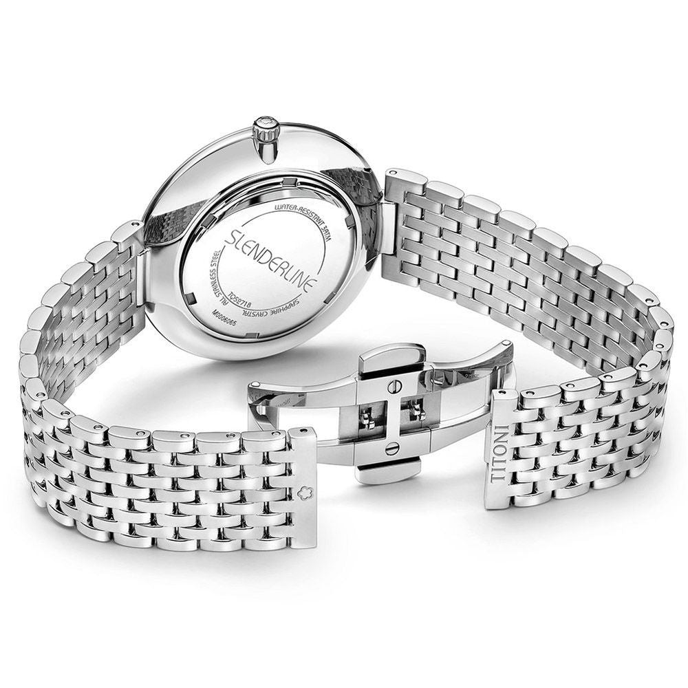 Gray Stainless Steel Dress Watch