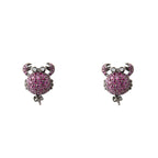 Bicolor Silver Earrings