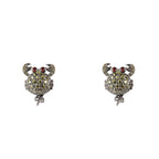 Black Silver Earrings